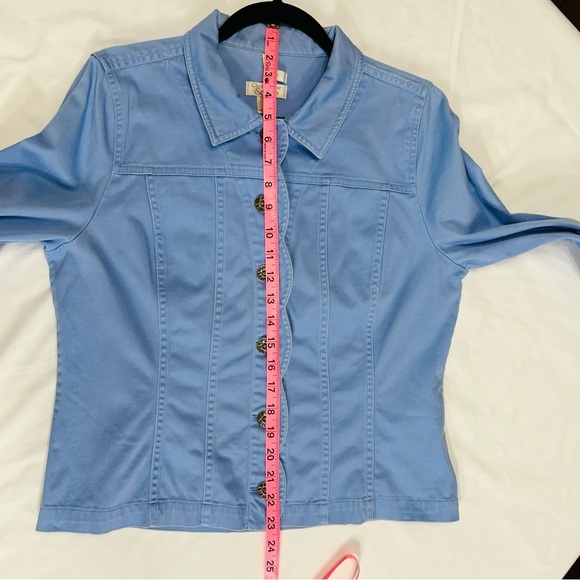 Christopher & Banks Cottagecore Ruffle Cotton Pastel Girly Boho Buttons Sz. M - Picture 8 of 9